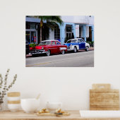 Poster Ancien à Ocean Drive Miami Beach (Cuisine)