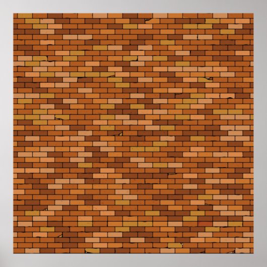 Poster Ancien arrière - plan de mur en brique sans coutur (Devant)