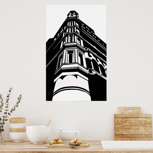 Poster Ancien bâtiment (Cuisine)