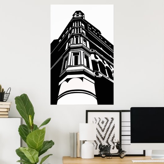 Poster Ancien bâtiment (Bureau à domicile)