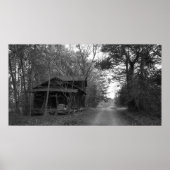 Poster Ancien Bâtiment À Côté De Dirt Road (Devant)