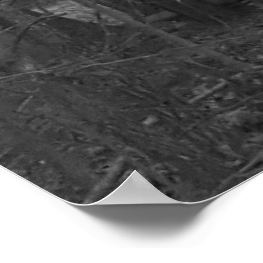 Poster Ancien Bâtiment À Côté De Dirt Road (Coin)