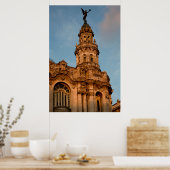 Poster Ancien bâtiment Spire, La Havane, Cuba (Cuisine)