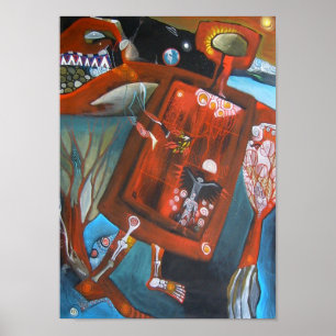 POSTER ANCIEN CHAMAN DE CROW