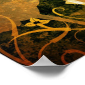 Poster Ancien chaos floral (Coin)