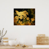 Poster Ancien chaos floral (Cuisine)