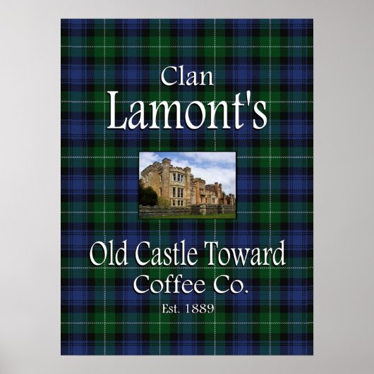 Poster Ancien château de Clan Lamont vers Coffard Co. Pos (Devant)