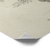 Poster Ancien chêne avec un nid de cigogne (Coin)