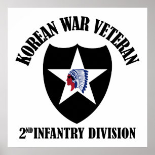 Poster Ancien combattant de la guerre de Corée - 2e ID