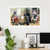 Poster Ancien Dr Roosevelt 1907 Caricature politique vint (Bureau à domicile)