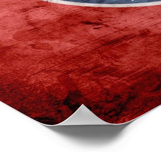 Poster Ancien drapeau du Tennessee ; (Coin)