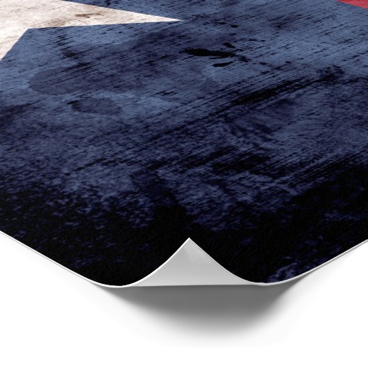 Poster Ancien drapeau du Texas (Coin)