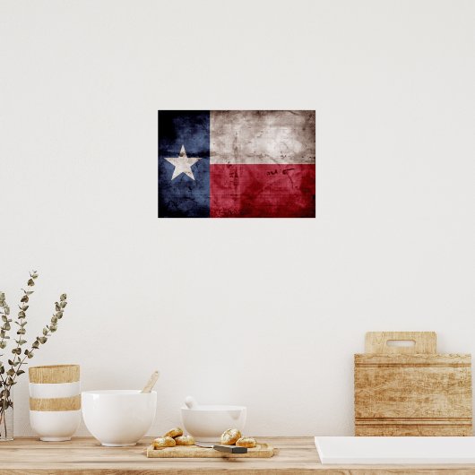 Poster Ancien drapeau du Texas (Cuisine)