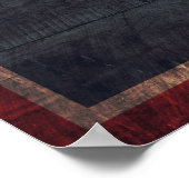 Poster Ancien drapeau du Wyoming au bois (Coin)