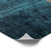 Poster Ancien drapeau en bois de Sainte-Lucie (Coin)