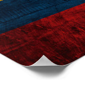 Poster Ancien drapeau équatorien en bois (Coin)