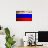 Poster Ancien drapeau russe en bois (Bureau à domicile)
