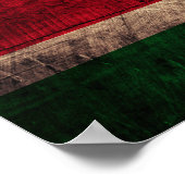 Poster Ancien drapeau surinamais en bois (Coin)