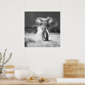 Poster Ancien éléphant (Cuisine)