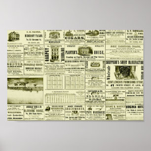 Poster Ancien journal