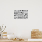 Poster Ancien journal (Cuisine)