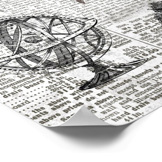 Poster Ancien journal (Coin)