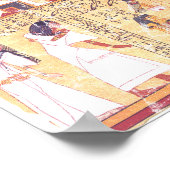 Poster Ancien livre égyptien des morts pesant la tête (Coin)