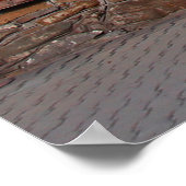 Poster Ancien logement de maison traditionnelle en bois,  (Coin)