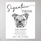 Poster Ancien Mariage anglais Bulldog Signature Boisson S (Devant)