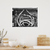 Poster Ancien Mastodon Bones Alaska 1908 (Cuisine)