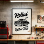 Poster Ancien minuteur avec typographie