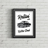 Poster Ancien minuteur avec typographie