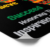 Poster Ancien Mois Inspirant de l'Histoire Noire Africain (Coin)