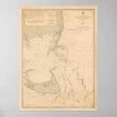 Poster Ancien Nantucket & Cape Cod Map (1893) (Devant)