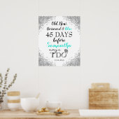 Poster Ancien Nouvel Emprunté & Bleu (Cuisine)