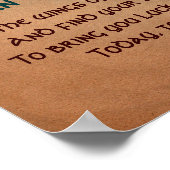 Poster Ancien parchemin de bénédiction irlandais avec pap (Coin)