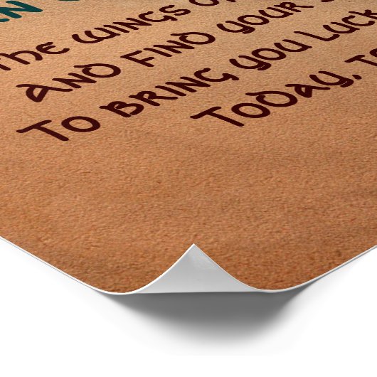 Poster Ancien parchemin de bénédiction irlandais avec pap (Coin)