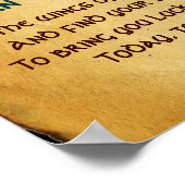 Poster Ancien parchemin de bénédiction irlandais avec pap (Coin)