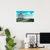 Poster Ancien phare espagnol à Point Loma (Bureau à domicile)