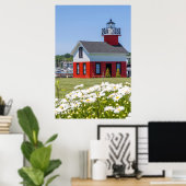 Poster Ancien Phare, Sur Le Lac Kalamazoo, Saugatuck (Bureau à domicile)
