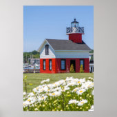 Poster Ancien Phare, Sur Le Lac Kalamazoo, Saugatuck (Devant)