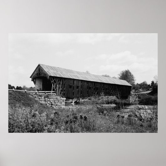 Poster Ancien pont couvert (Devant)