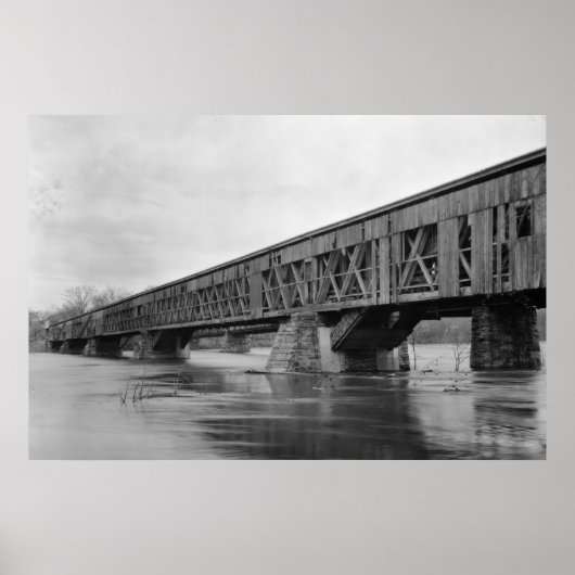 Poster Ancien pont couvert (Devant)