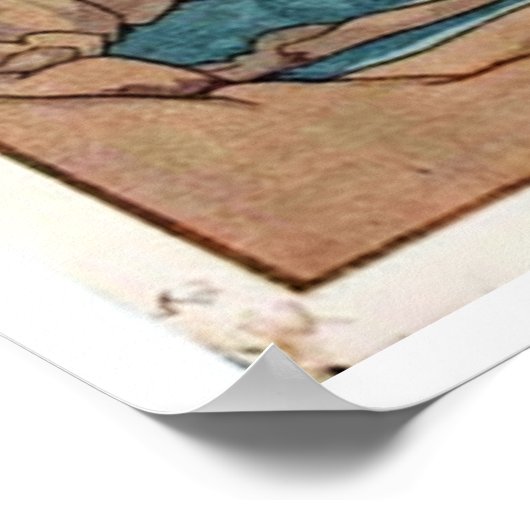 Poster Ancien pont japonais Ukiyo-e (Coin)