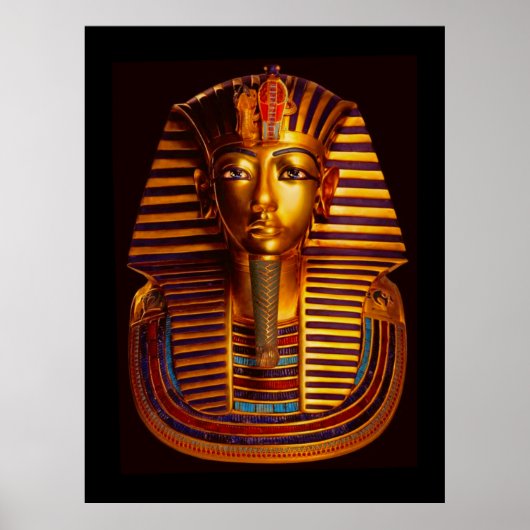 Poster Ancien roi égyptien Tutankhamon Gold Burial Masque (Devant)
