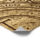 Poster Ancien Rose Compass (Coin)