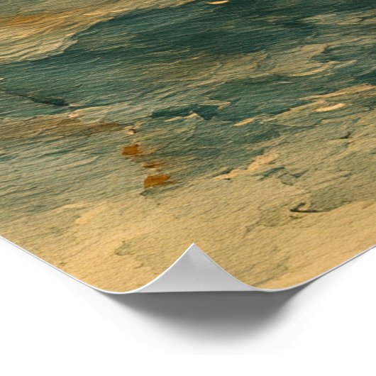 Poster Ancien Sunset de navire (Coin)