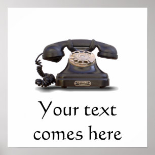 Poster Ancien téléphone