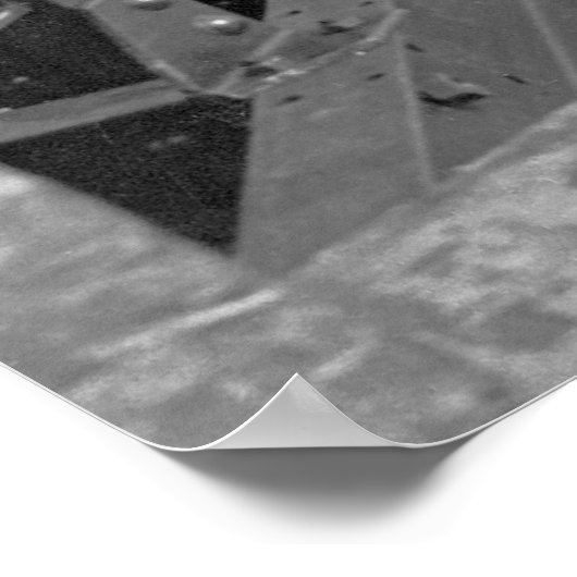 Poster Ancien travailleur en acier Timer sur Empire State (Coin)