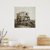 Poster Ancien Wagon de Photographie de l'Ouest de Roger F (Cuisine)